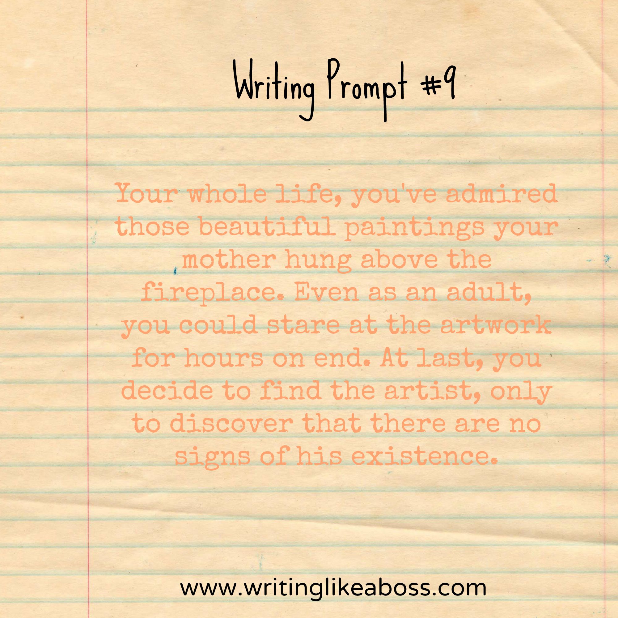Writing Prompt #9 – writing like a boss
